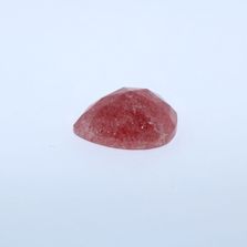 Strawberry Quartz Pears Faceted Cab