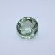 Green Amethyst / Prasiolite Round Faceted Cab