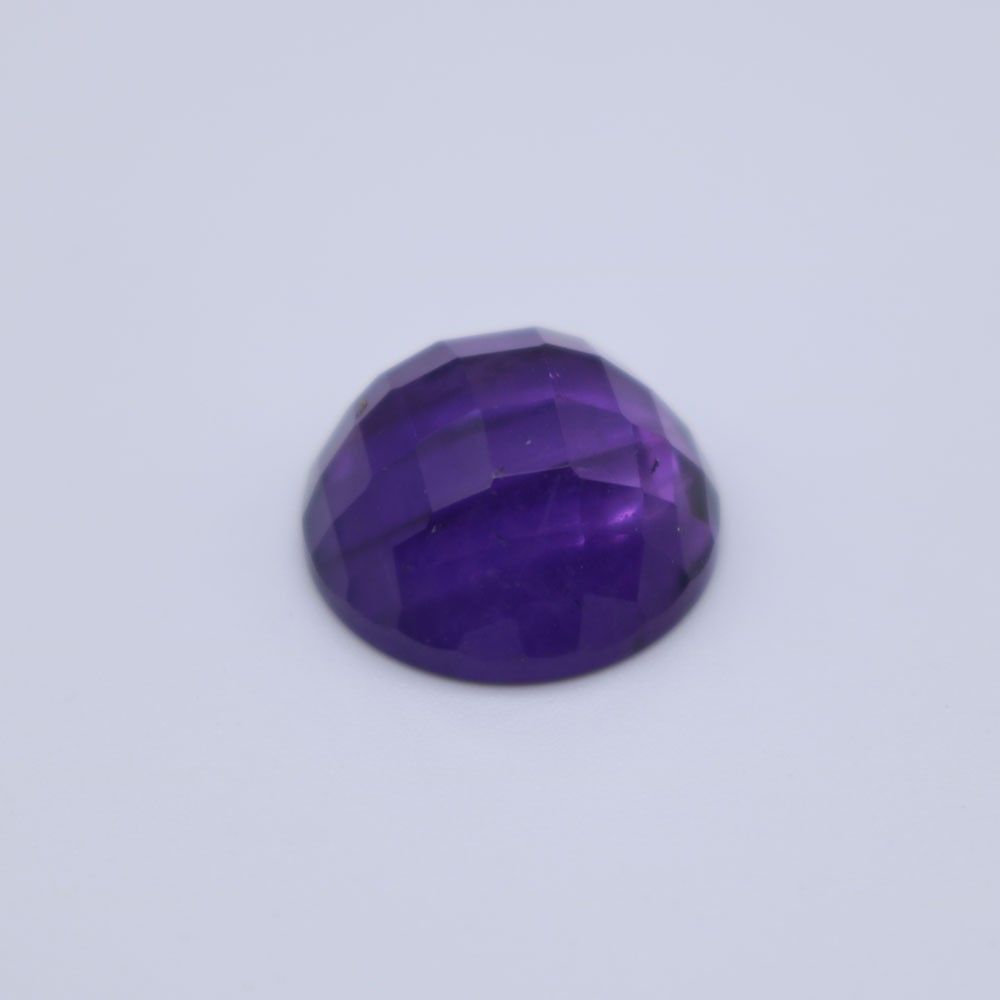 African Amethyst Round Faceted Cab