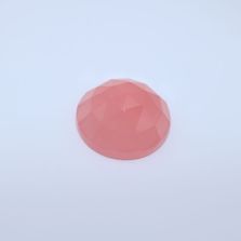 Dyed Chalcedony Round Faceted Cab