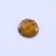 Cognac Quartz Round Faceted Cab