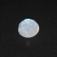 Rainbow Moonstone / White Labradorite Round Faceted Cab