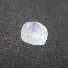 Rainbow Moonstone / White Labradorite Cushion Faceted Cab