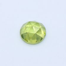 Peridot Round Faceted cab