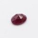 Ruby Oval Faceted Cab