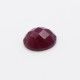 Ruby Oval Faceted Cab