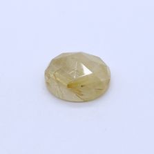 Golden Rutile Oval Faceted Cab