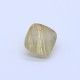 Golden Rutile Cushion Faceted Cab