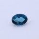 London Blue Topaz Oval Faceted Cab