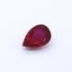 Ruby (Synthetic) Pears Faceted Cab