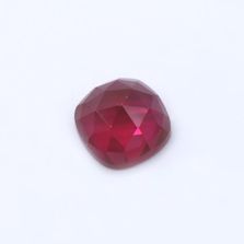 Ruby (Synthetic) Cushion Faceted Cab