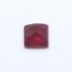 Ruby (Synthetic) Square Faceted Cab