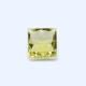 Lemon Green Gold Square Faceted Cab