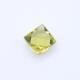 Lemon Green Gold Square Faceted Cab