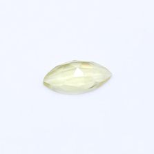 Lemon Green Gold Marquise Faceted Cab