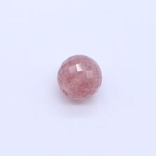 Strawberry Quartz Faceted Round Balls