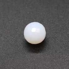White Opal Faceted Round Balls