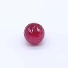 Ruby (Synthetic) Faceted Round Balls