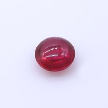 Ruby (Synthetic) Smooth Round Briolette