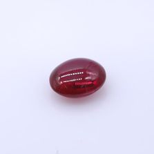 Ruby (Synthetic) Smooth Oval Briolette