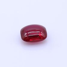 Ruby (Synthetic) Smooth Elongated Cushion Briolette