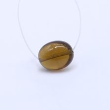 Cognac Quartz Smooth Oval