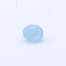 Aquamarine (Milky) Smooth Oval
