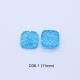 Hand Carved Swiss Blue Topaz Pair