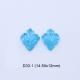 Hand Carved Swiss Blue Topaz Pair