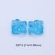 Hand Carved Swiss Blue Topaz Pair