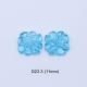 Hand Carved Swiss Blue Topaz Pair