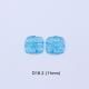 Hand Carved Swiss Blue Topaz Pair