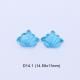 Hand Carved Swiss Blue Topaz Pair