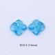 Hand Carved Swiss Blue Topaz Pair