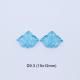 Hand Carved Swiss Blue Topaz Pair