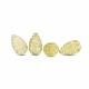 Hand Carved Lemon Quartz 16x9.50mm and 16x10mm Drops Briolette (Half Drill)