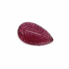 Pink Tourmaline 25x14mm Carved Pears Briolette