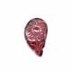 Pink Tourmaline 21x13.50mm Carved Mango Shape Cabochon