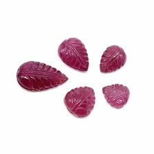 Pink Tourmaline 10x8.50mm To 18x10mm Carved Pears Briolette
