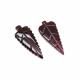 Pink Tourmaline 20x9mm To 21x8.50mm Carved Leaf