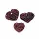 Pink Tourmaline 12x10mm to 16x13mm Carved Heart Shape Briolette