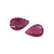 Pink Tourmaline 14x9mm and 15x10mm Carved Pears Cabochon