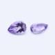 Amethyst (Brazilian) 15x11mm Pears Checkerboard (Chess Cutting) (Light Color)