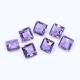 Amethyst (Brazilian) 10mm Square Checkerboard (Chess Cutting) (Medium Color)