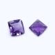 Amethyst (Brazilian) 10mm Square Checkerboard (Step Cutting) (Good Color)