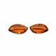 Madeira Citrine 19.50x11mm and 20x11mm Fancy Shape Checkerboard Pair