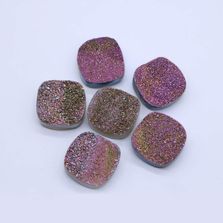 Taupe Pink Druzy