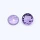 Amethyst (Brazilian) 10mm Round Faceted Cab (Checker Cut) (Light Color)