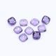 Amethyst (Brazilian) 10mm Cushion Faceted Cab (Checker Cut) (Medium Color)