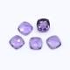 Amethyst (Brazilian) 10mm Cushion Faceted Cab (Checker Cut) (Good Color)